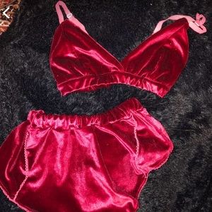 velvet lounge set